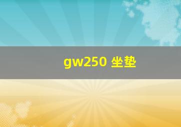 gw250 坐垫